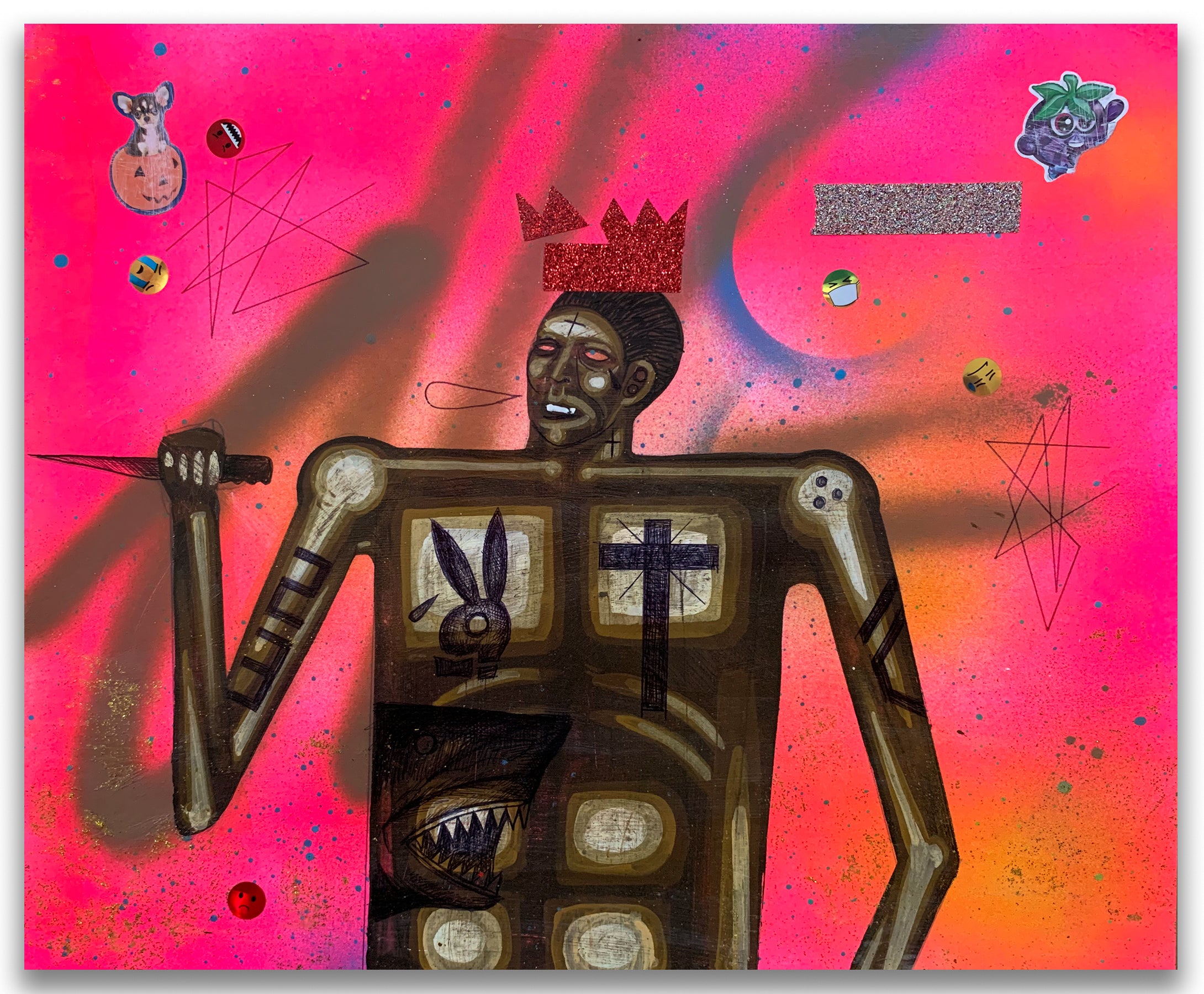 Carlos Ramirez  - "Battle Scarred #2" Painting
