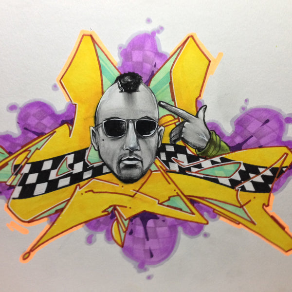 CES ONE- "TAXI" BlackBook Drawing
