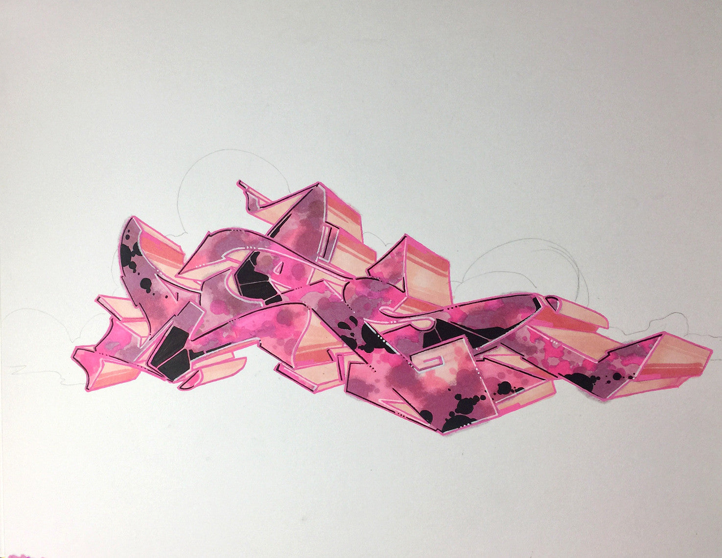 CES ONE- "Burner 3" BlackBook Drawing