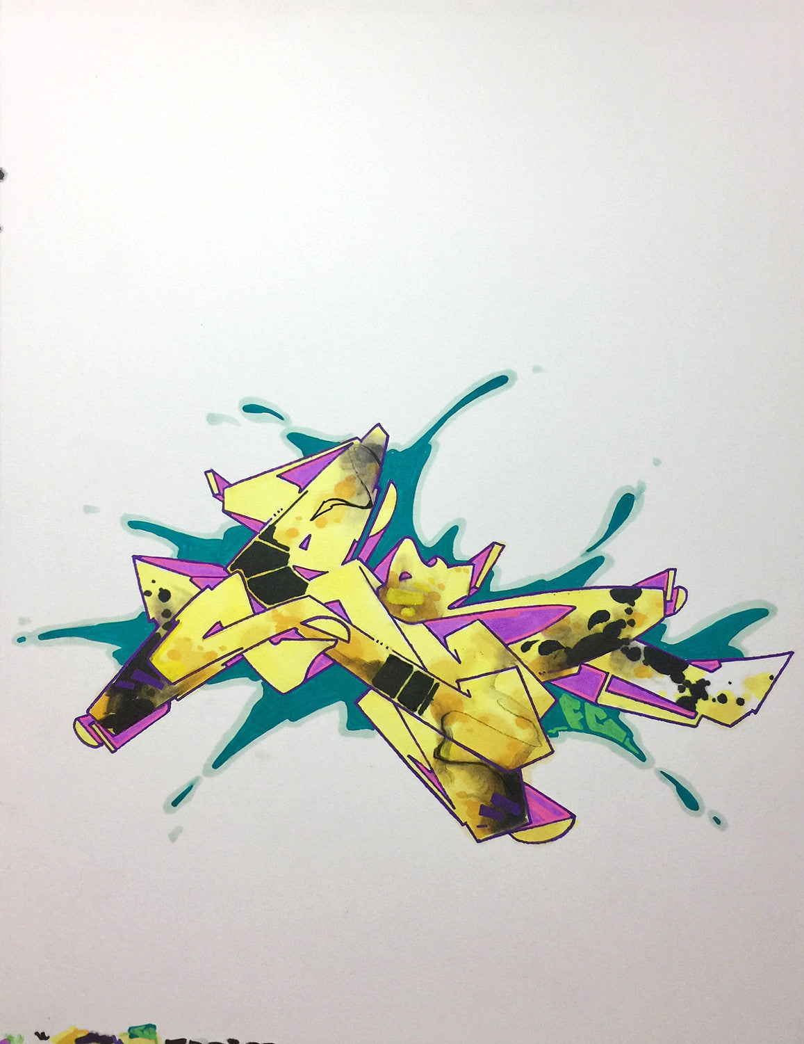 CES ONE- "Burner 2" BlackBook Drawing