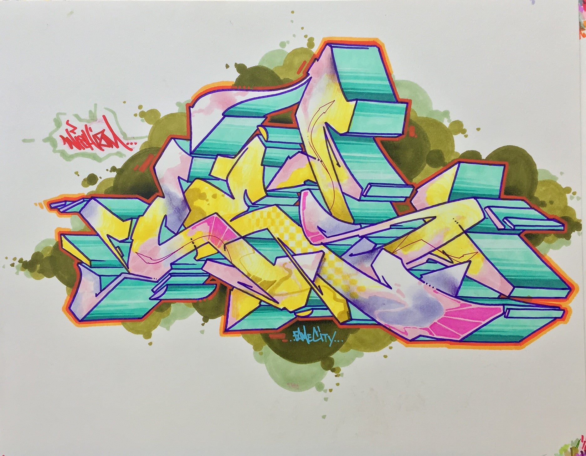 CES ONE- "Burner 1" BlackBook Drawing