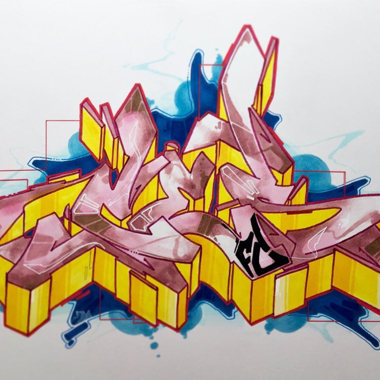 CES ONE  "Burner 2" BlackBook Drawing