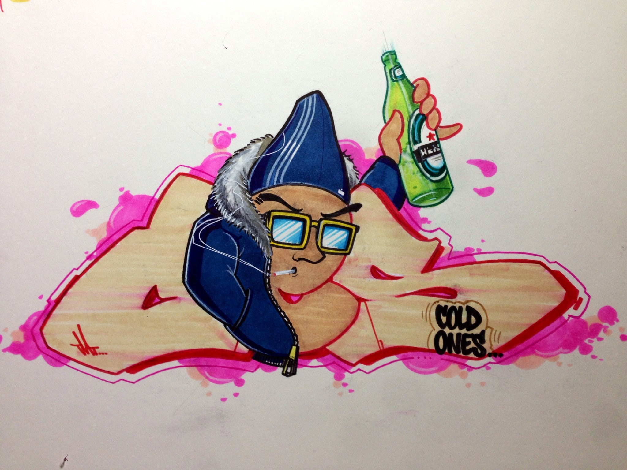 CES ONE- "Cold Enough" BlackBook Drawing