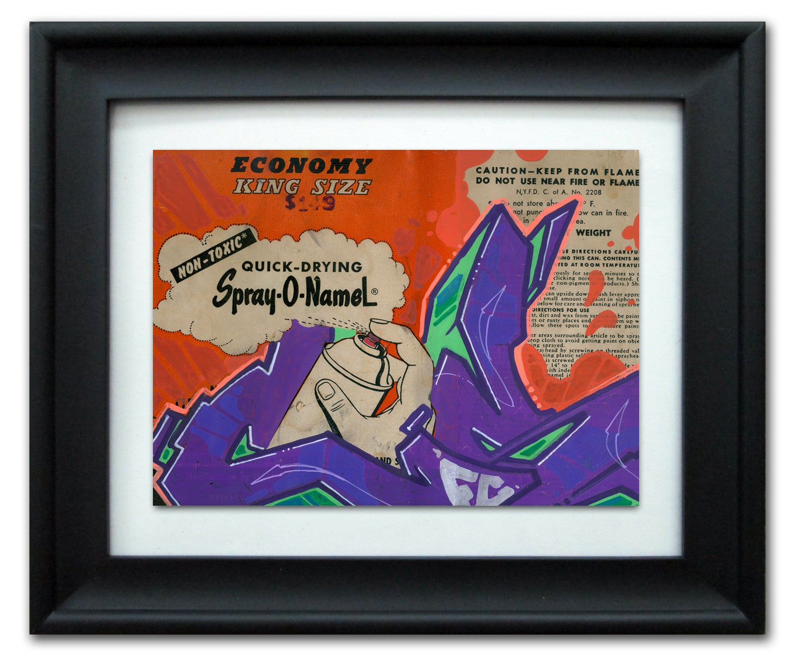 CES ONE  -  "Spray-O-NameL" Vintage Label