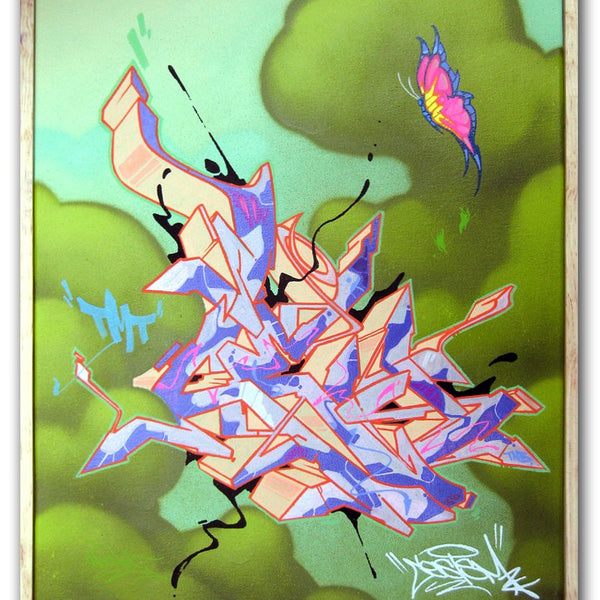 CES ONE - "Untitled Butterfly" Painting