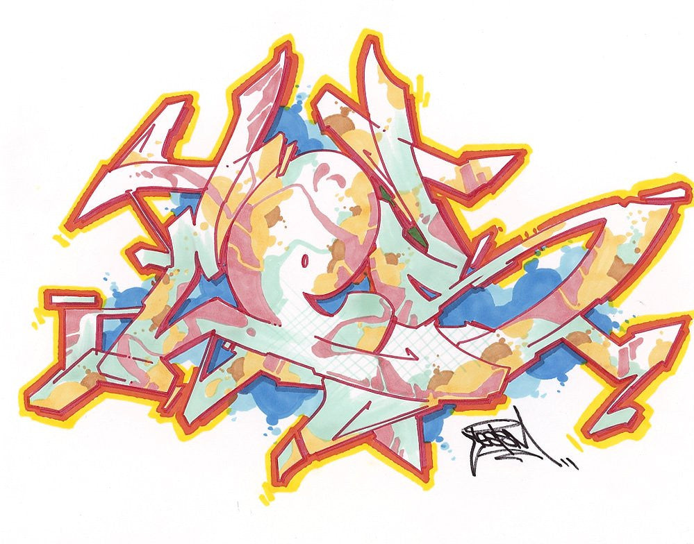 CES ONE- "Untitled 2" BlackBook Drawing