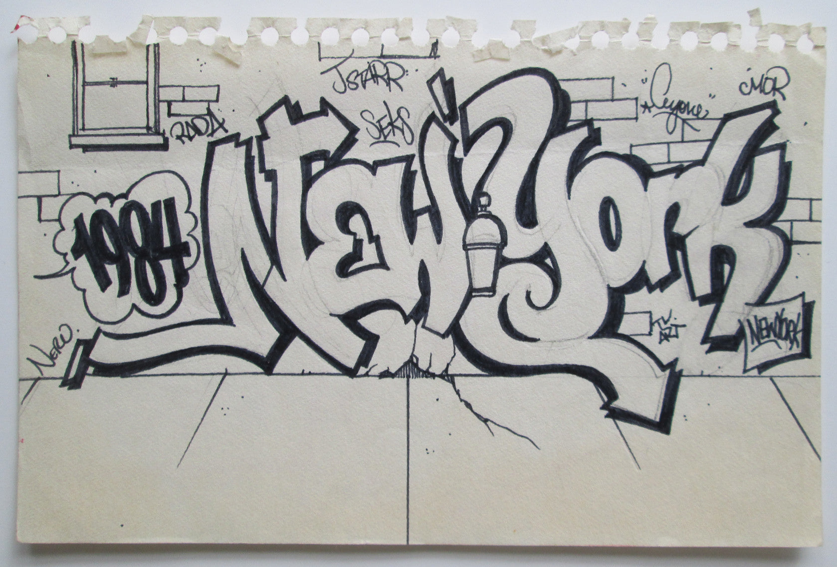 CEY -  "New York"  Drawing 1984