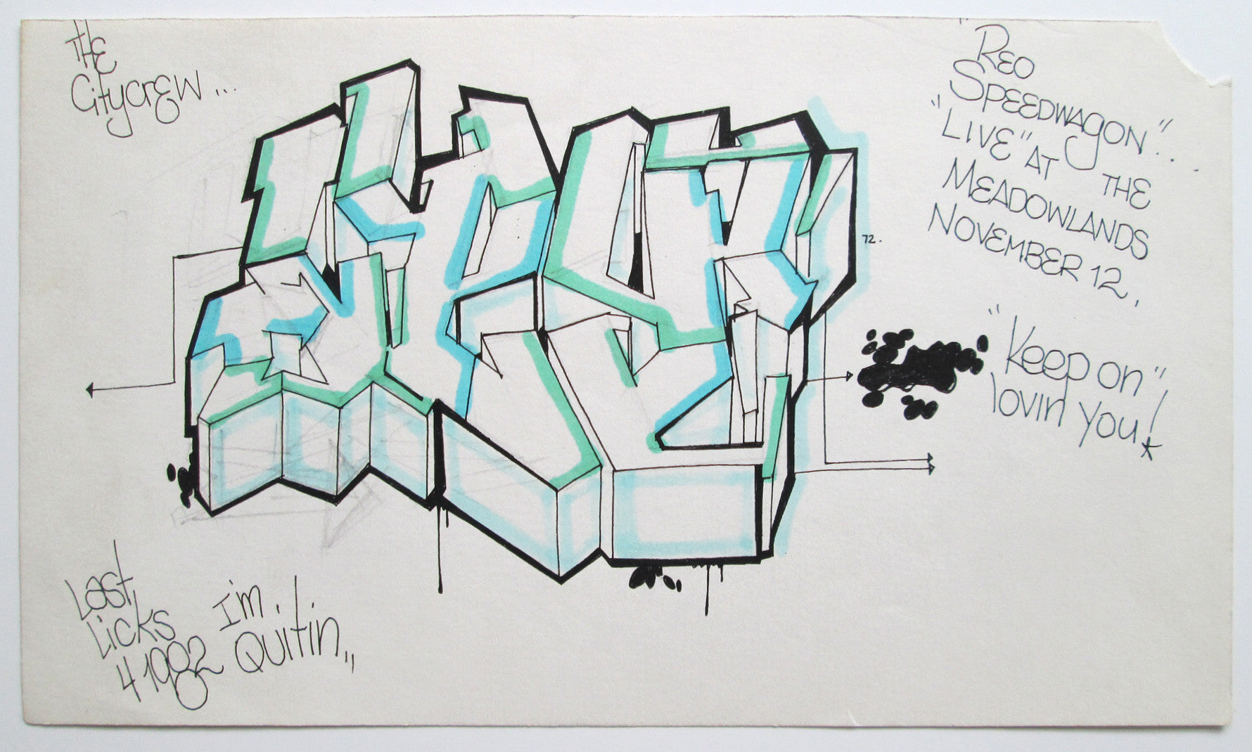 CEY - "WildStyle" Drawing 1982