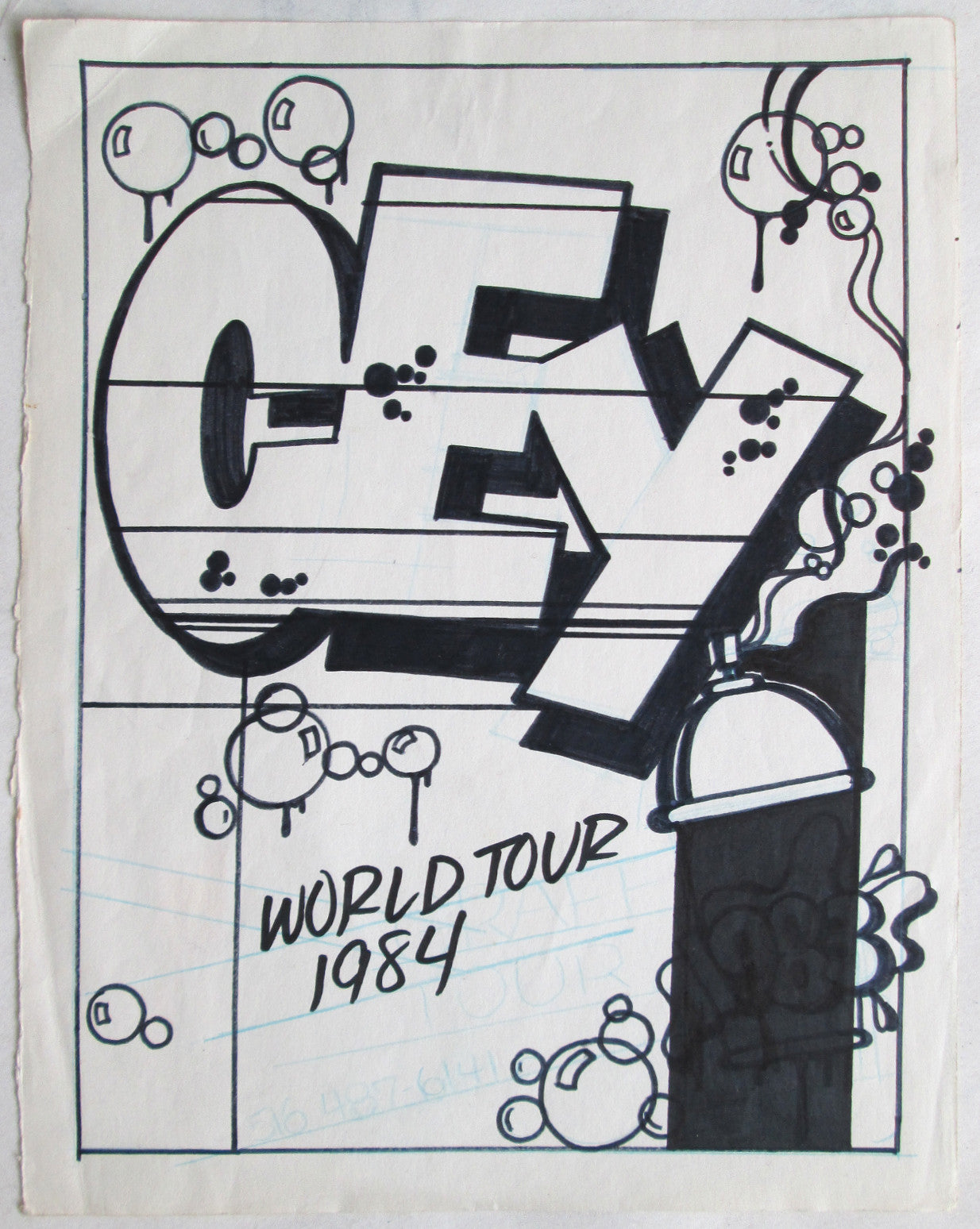 CEY -  "World Tour"  Drawing 1984