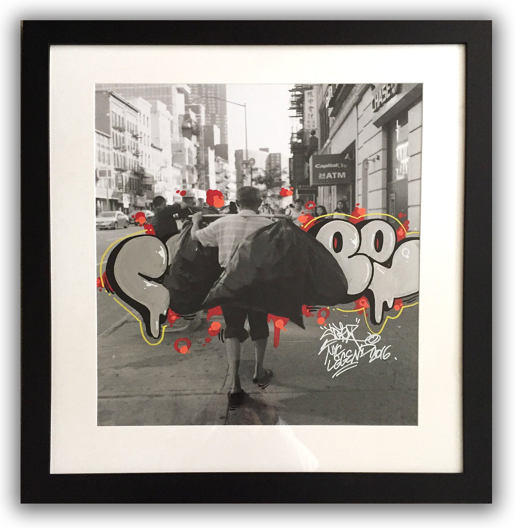 COPE2 - "Photograff #4" Painting on Photo