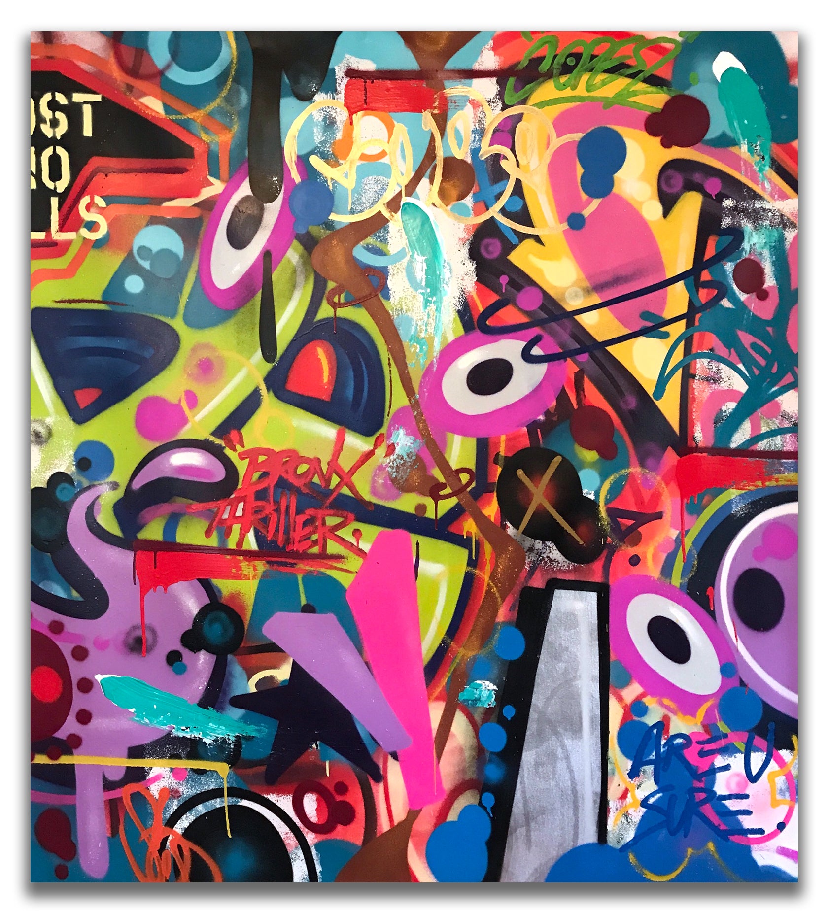 COPE2 "Bronx Thriller. 53" x 63" Painting