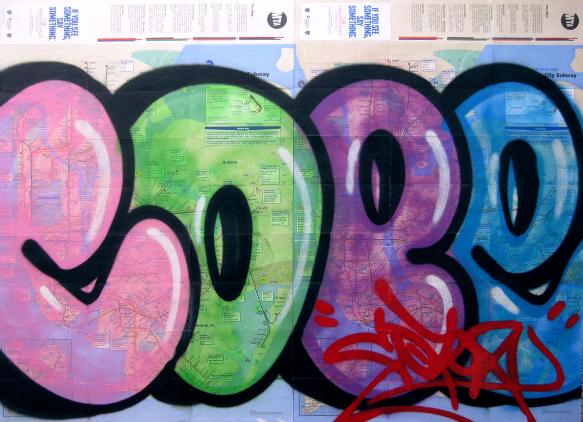 COPE2 - "Diptych Bubble" NYC Map