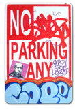 COPE 2 - "Blue Classic Bubble 35" No Parking Sign