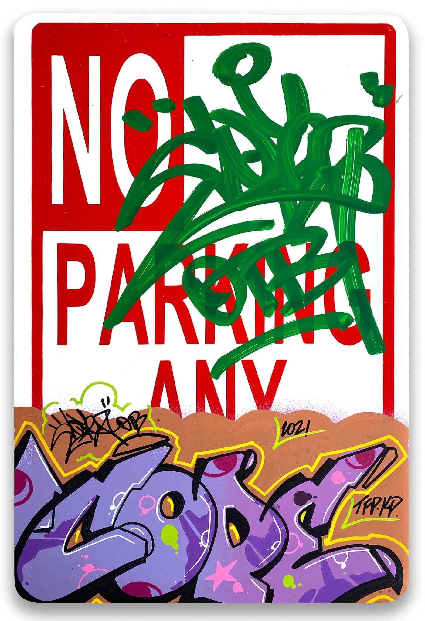 COPE 2 - "COPE2"  No Parking Sign