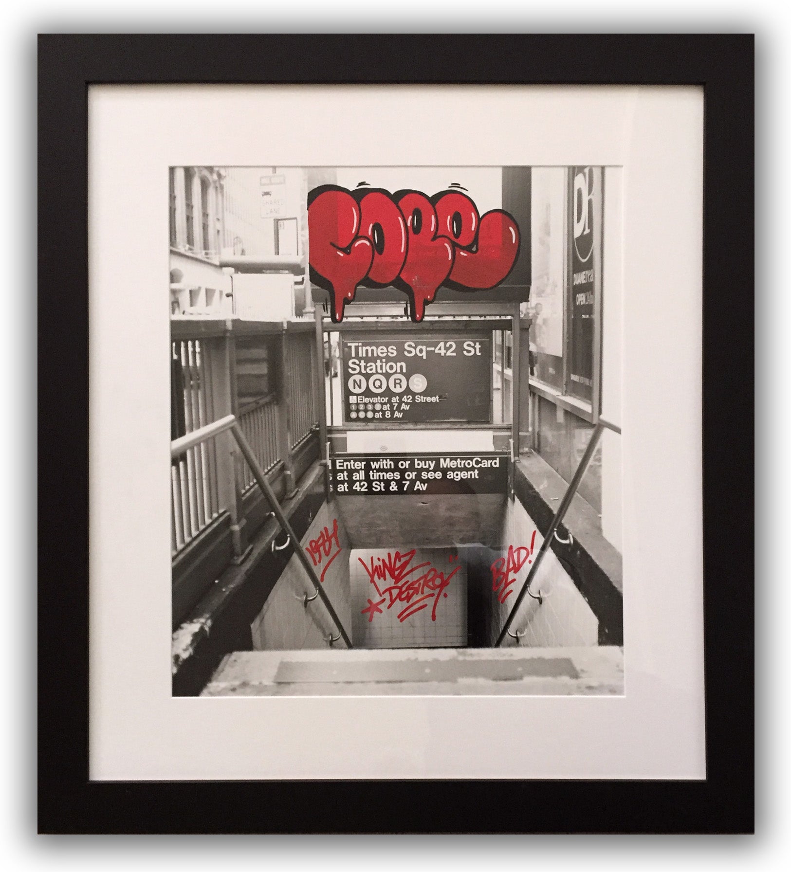 COPE2 - "Photograff #14" Painting on Photo