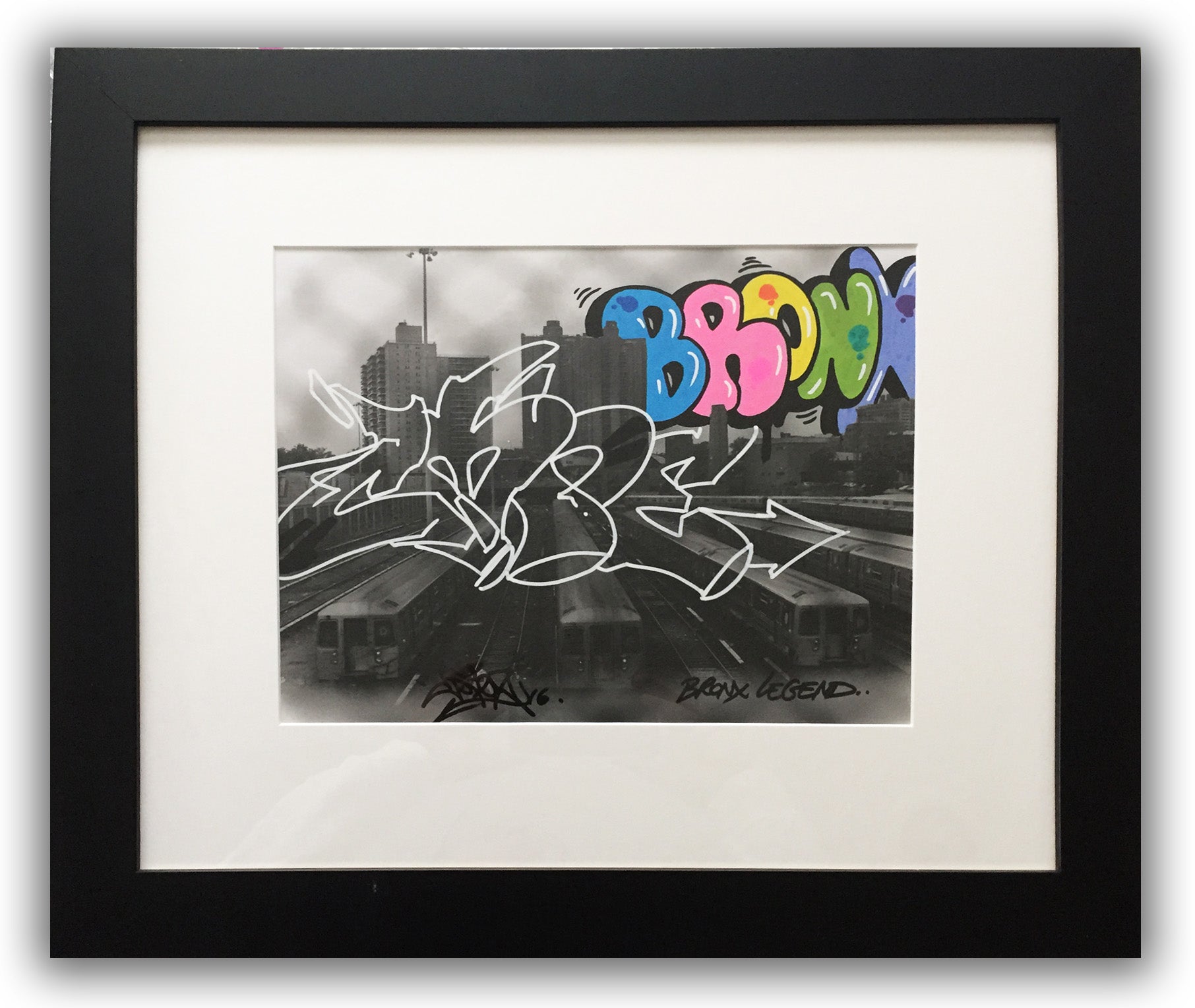 COPE2 - "Photograff #18" Painting on Photo