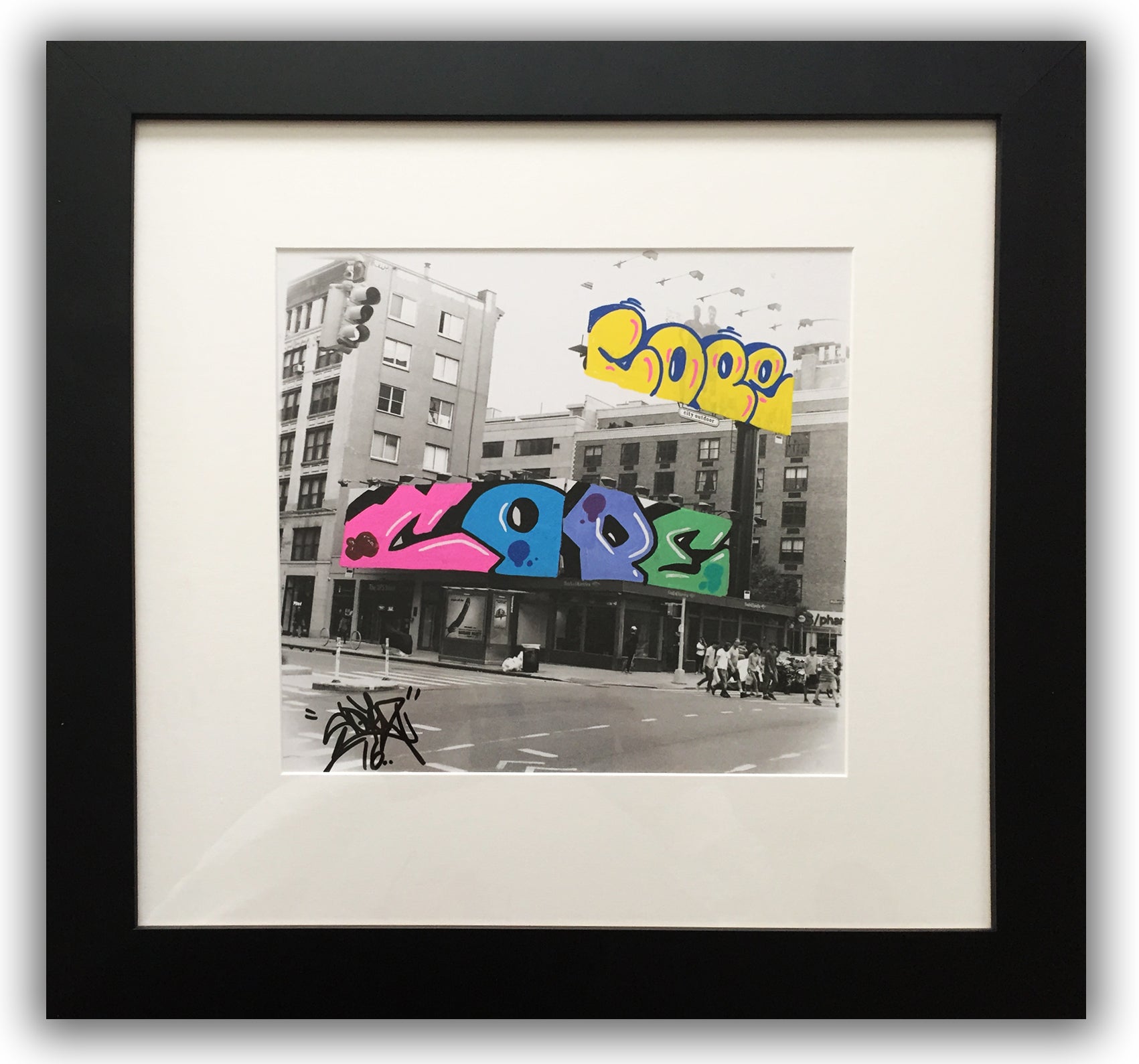 COPE2 - "Photograff #19" Painting on Photo