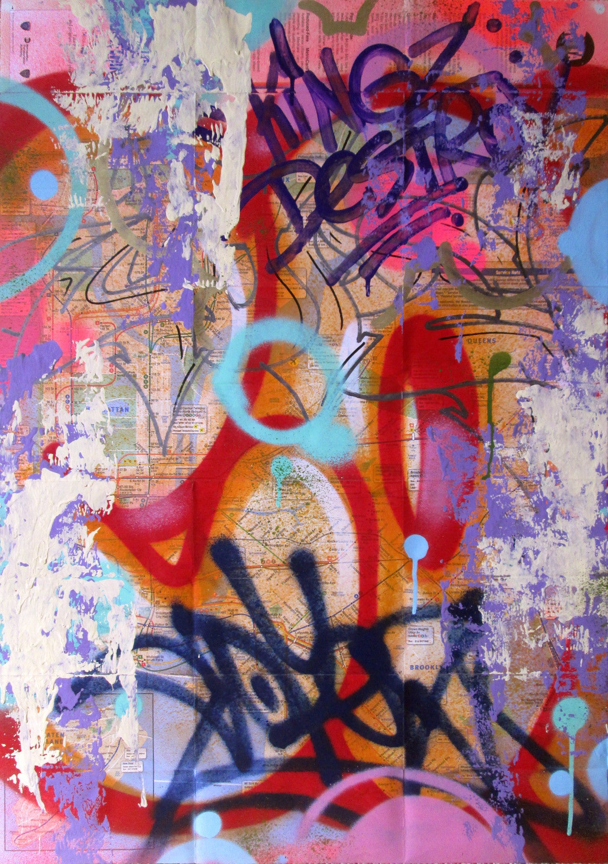 COPE 2 - "Kingz Destroy" MTA NYC Subway Map