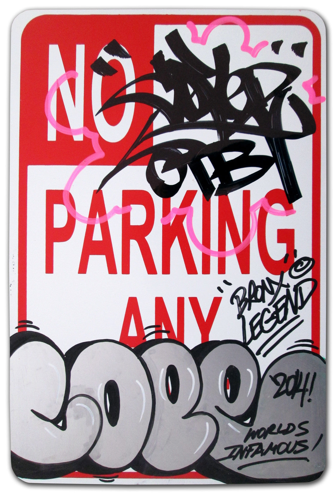 COPE 2 - "Bronx Legend" No Parking Sign