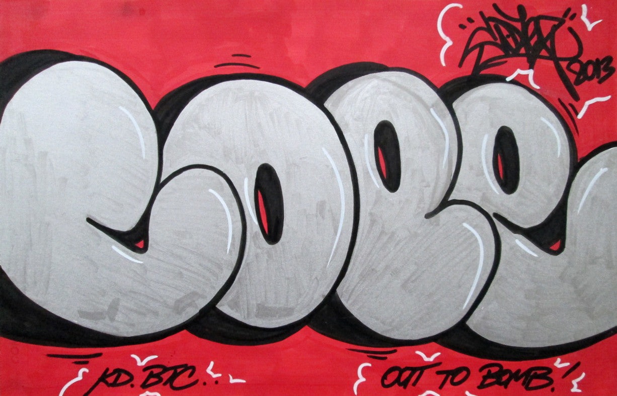 COPE 2 - " Silver Bubble" Black Book Drawing