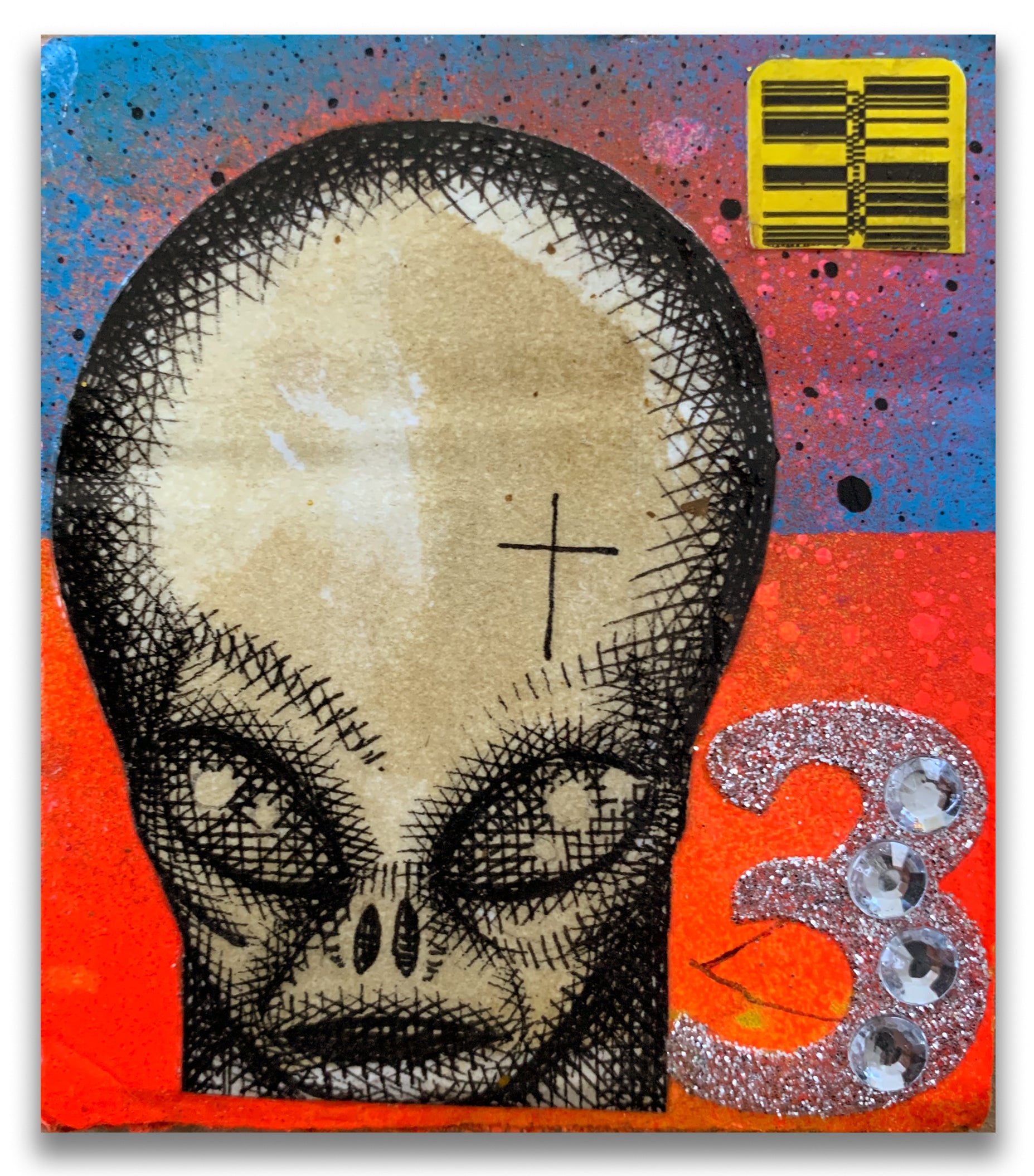 Carlos Ramirez  - "Ghetto Card 4" Drawing