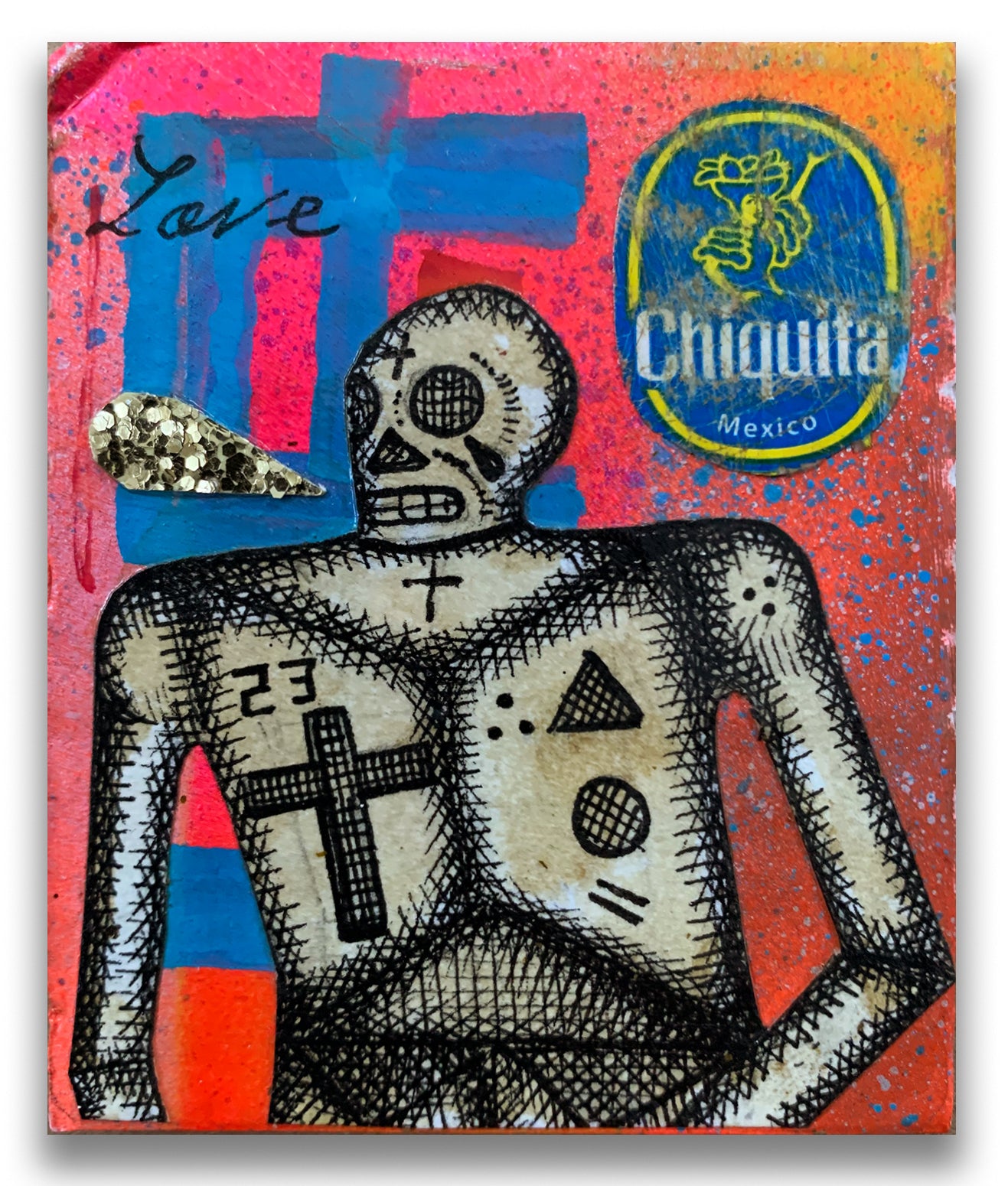 Carlos Ramirez  - "Ghetto Card 2" Drawing