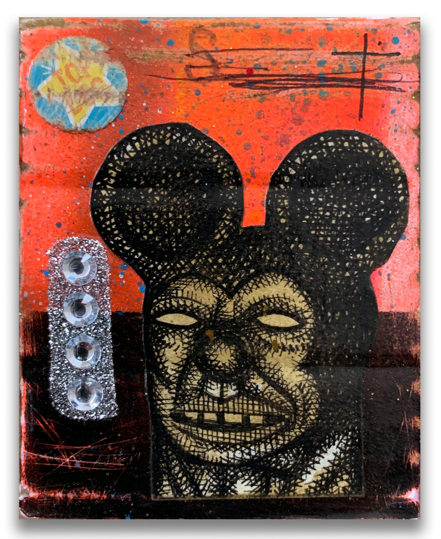 Carlos Ramirez  - "Ghetto Card 7" Drawing
