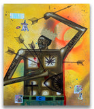 Carlos Ramirez  - "Battle Scarred" Painting