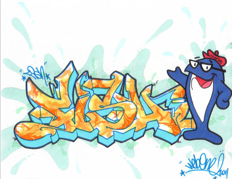 WEB ONE - TC5 - "Fish"  Blackbook Drawing