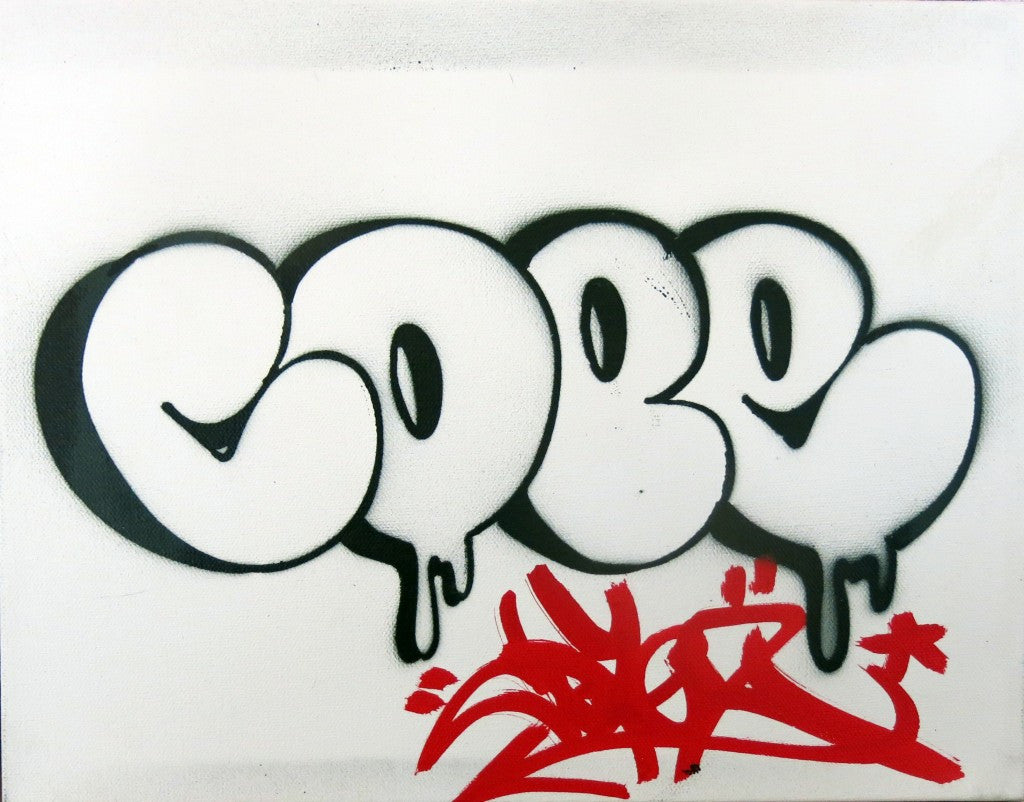 COPE2 - "Bubble Stencil #3" Painting