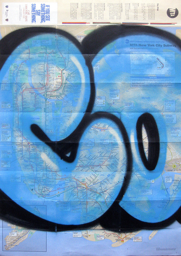 COPE 2 - "Blue Bubble" MTA NYC Subway Map