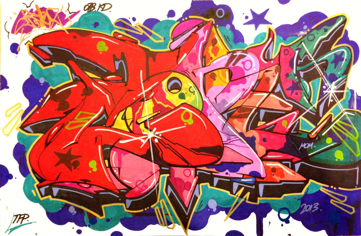 COPE 2 - " Burner 4 " Black Book Drawing