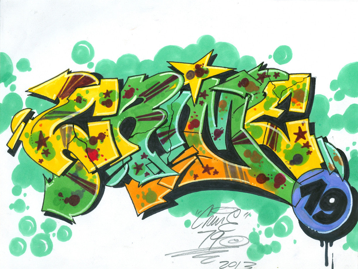 CRIME 79 - "Wild Style" Black Book Drawing