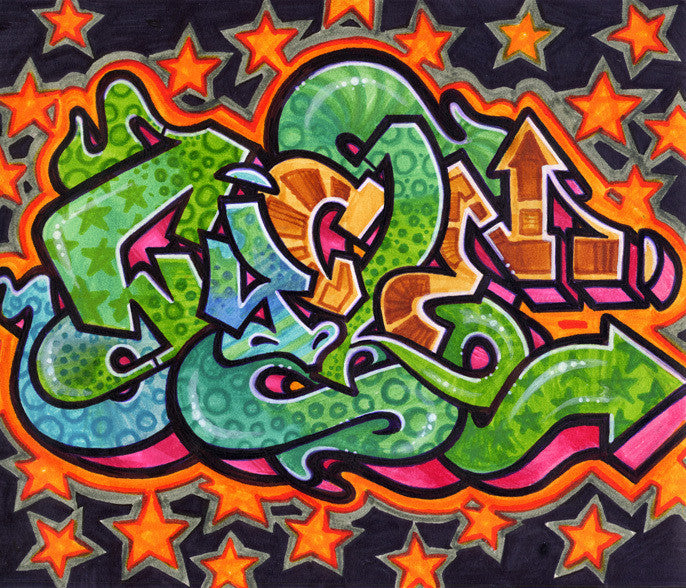 CYCLE - Star Black Book Drawing