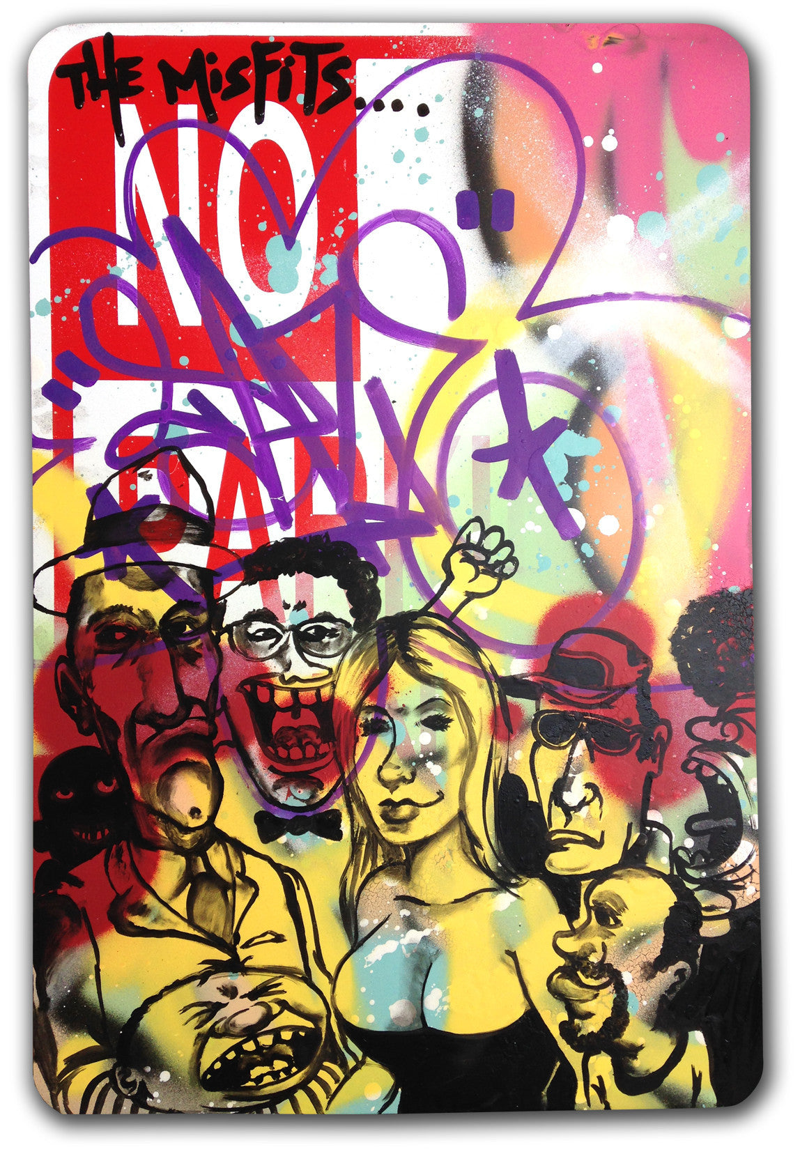 Chris "DAZE" Ellis - "Misfits" No Parking Sign