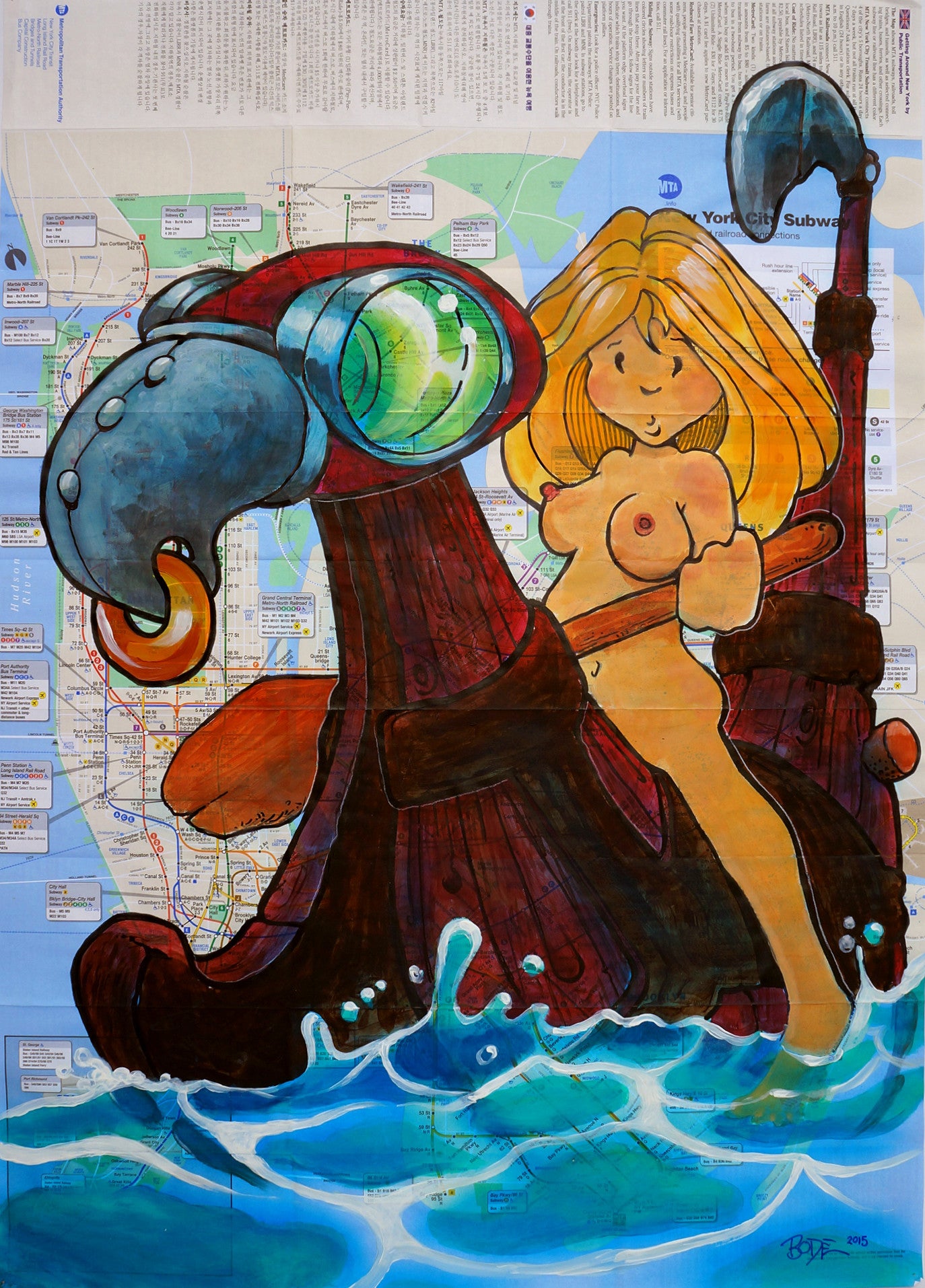 MARK BODE  "De boat give me splinters" Map