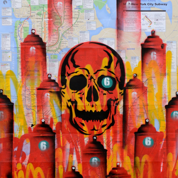 GRAFFITI ARTIST SEEN -  "Red Skull 4" NYC Map