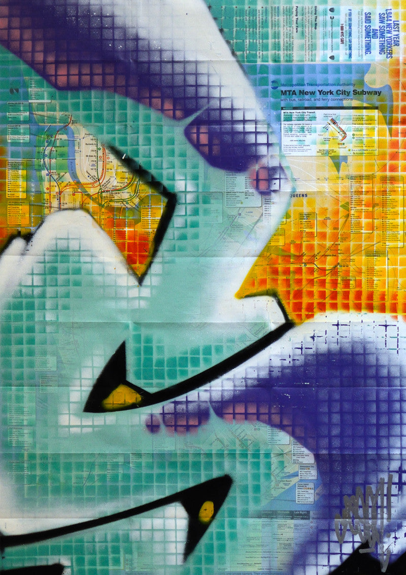 GRAFFITI ARTIST SEEN -  "Honeycomb 15" NYC Map