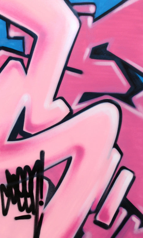 GRAFFITI ARTIST SEEN -  "Subway SE"  Painting on paper