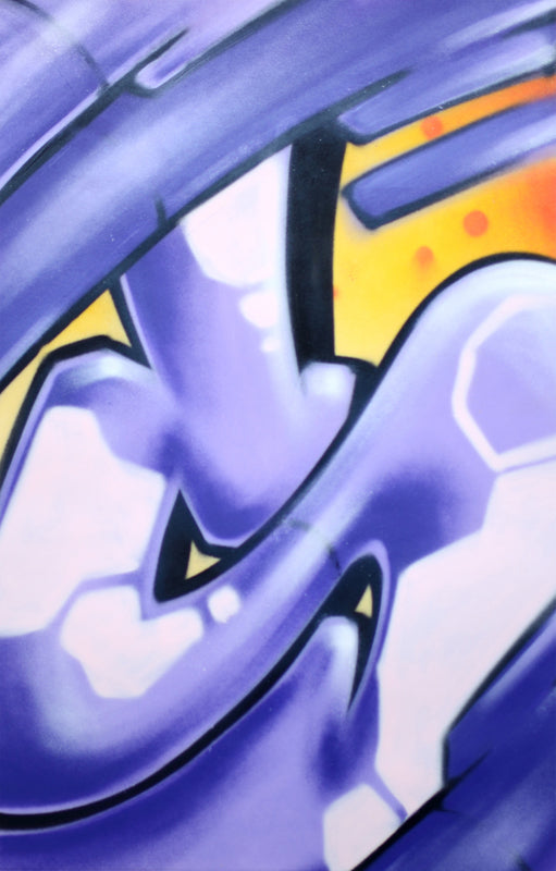 GRAFFITI ARTIST SEEN -  "Subway S"  Painting on paper