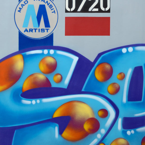 GRAFFITI ARTIST SEEN  -  "MTA"  Aerosol on  Canvas