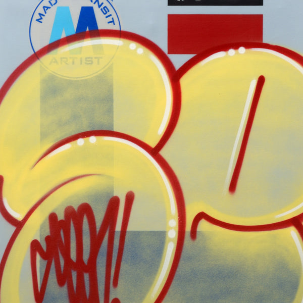 GRAFFITI ARTIST SEEN  -  "MTA"  Aerosol on  Canvas