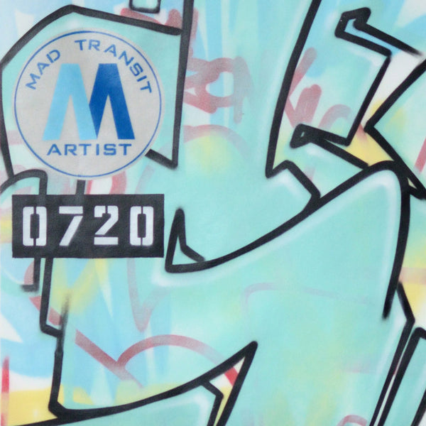 GRAFFITI ARTIST SEEN -  "Mad Transit 5"  Painting on Canvas