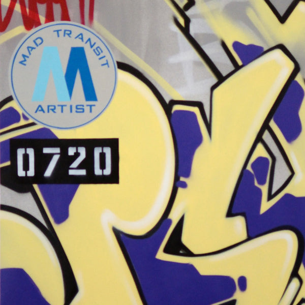 GRAFFITI ARTIST SEEN - "Mad Transit"  Painting