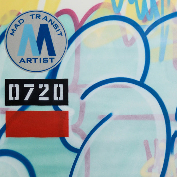 GRAFFITI ARTIST SEEN -  "Mad Transit #9"  Painting on Canvas
