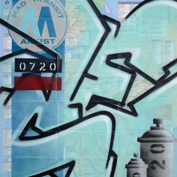 GRAFFITI ARTIST SEEN -  "MAD Transit 12" NYC Map