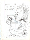 DANIEL JOHNSTON -  "I can Hear" Drawing