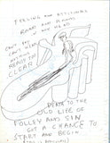 DANIEL JOHNSTON -  "I can Hear" Drawing