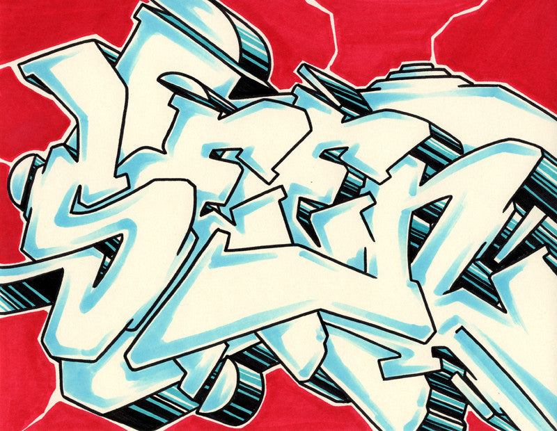GRAFFITI ARTIST SEEN - WildStyle 4- Drawing
