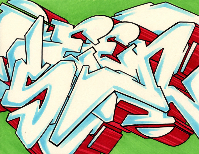 GRAFFITI ARTIST SEEN - WildStyle 44- Drawing | DirtyPilot